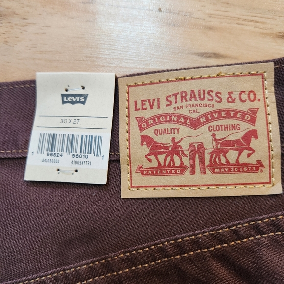 NEW Levi’s Ribcage Straight Ankle Ultra High Rise Jeans Brown Women's 30 - Picture 9 of 10
